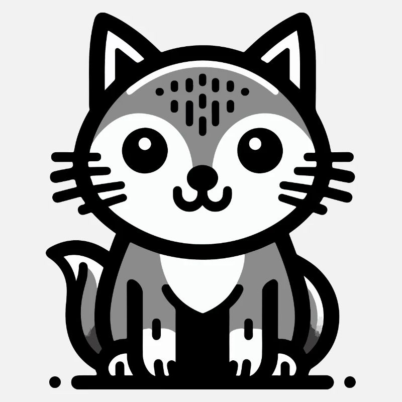 Chat de dessin animé mignon