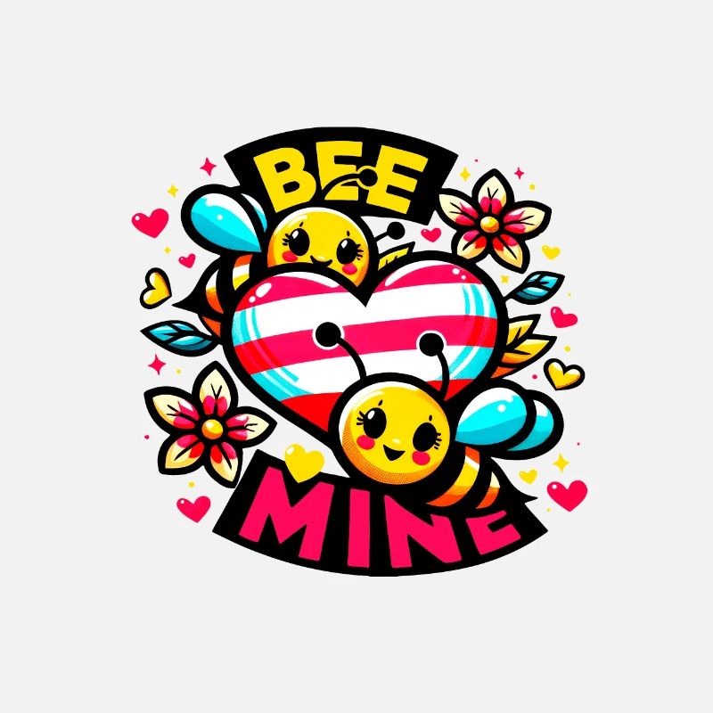 Bee Mine: Whimsical Bees & Heart Playful