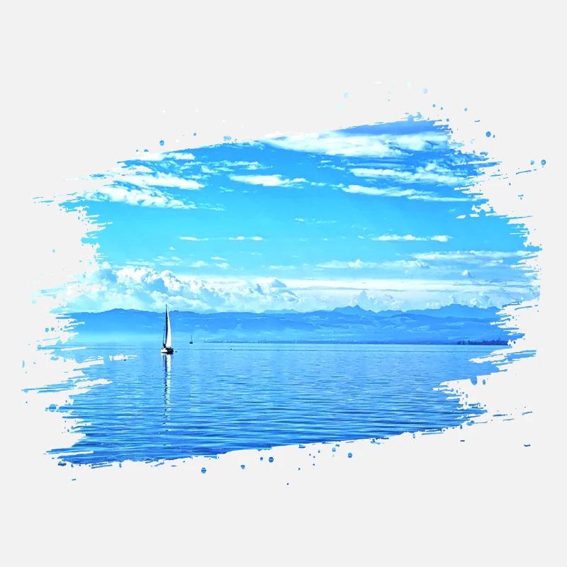 Sailing ship on Lake Constance
