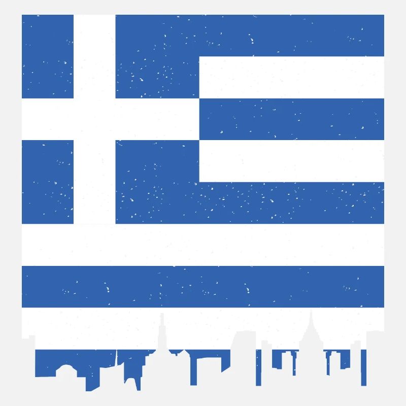 Drapeau de la Grèce Hellas Athènes Drapeau de la Grèce