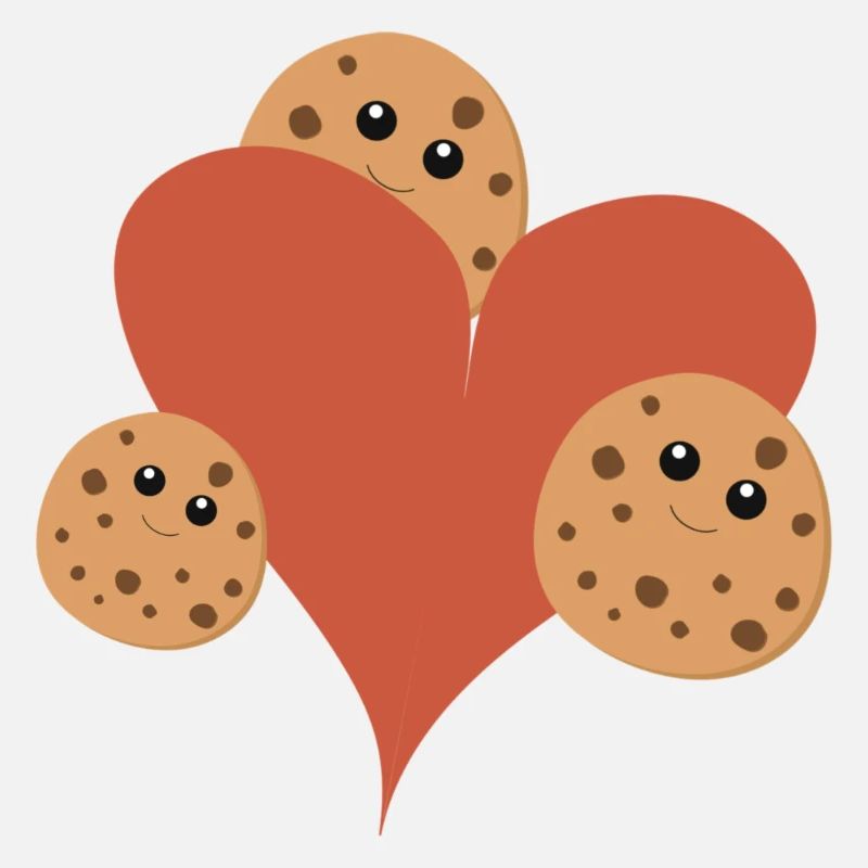 Herz mit Cookies