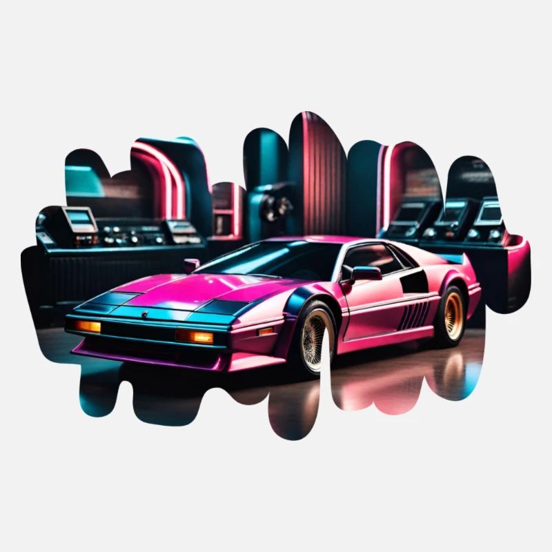 Retro Synthwave Sports Car
