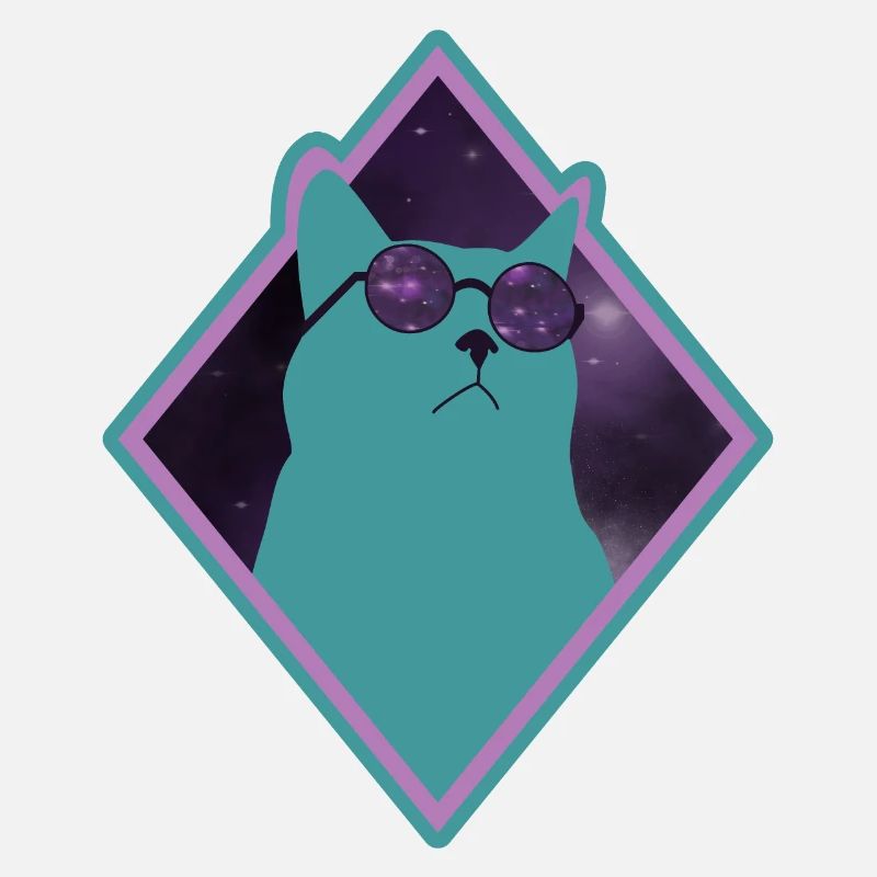 Katze Galaxy grün