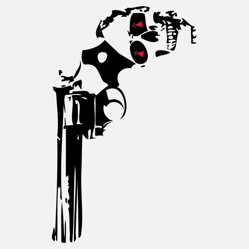 357 Gewehr Pistole Revolver Schädel Tod Kopf