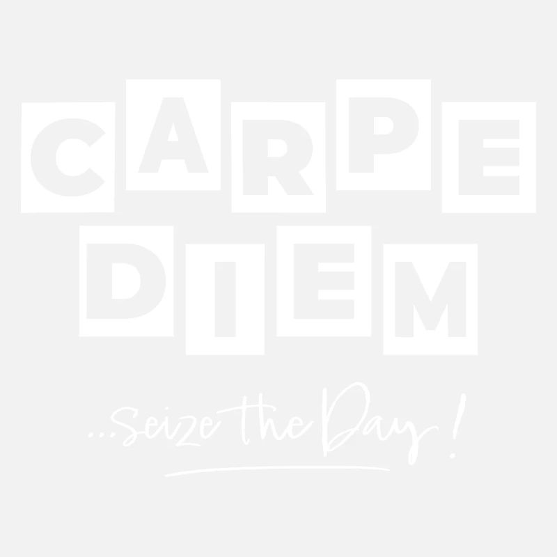 Carpediem Comic-Stil in Weiß