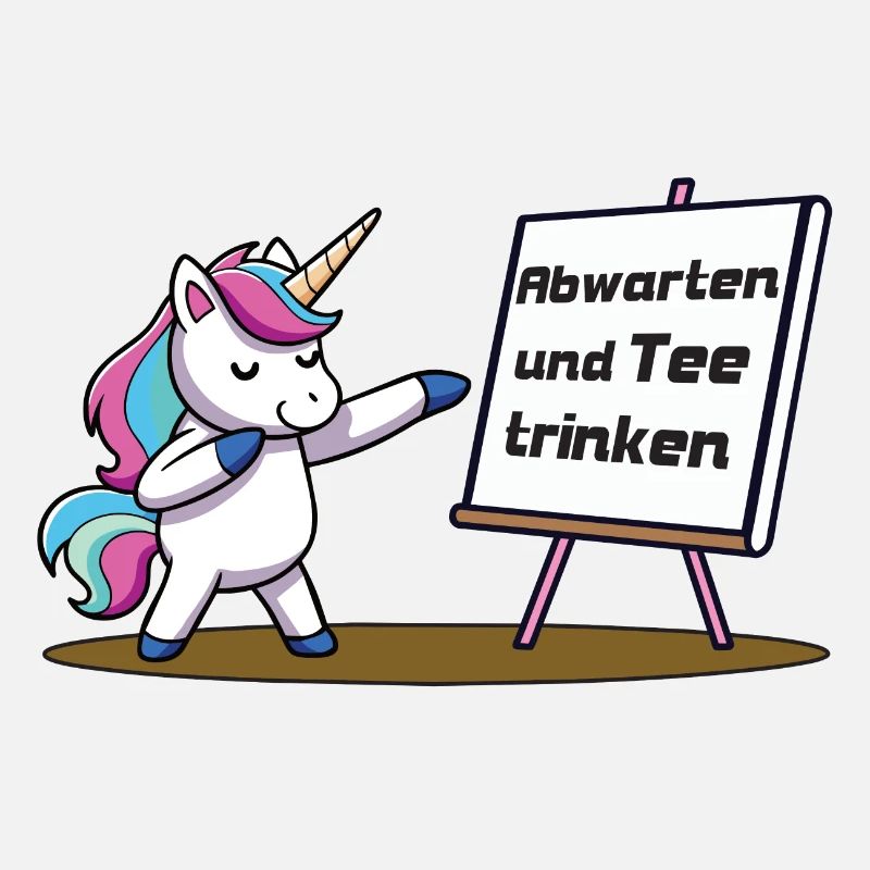 Abwarten und Tee trinken - Einhorn