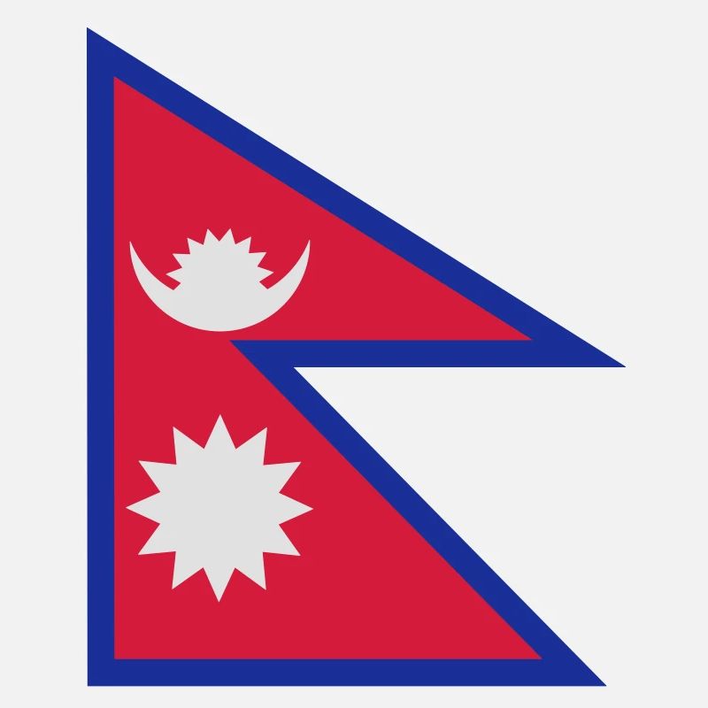 Nepal flag - drapeau népal