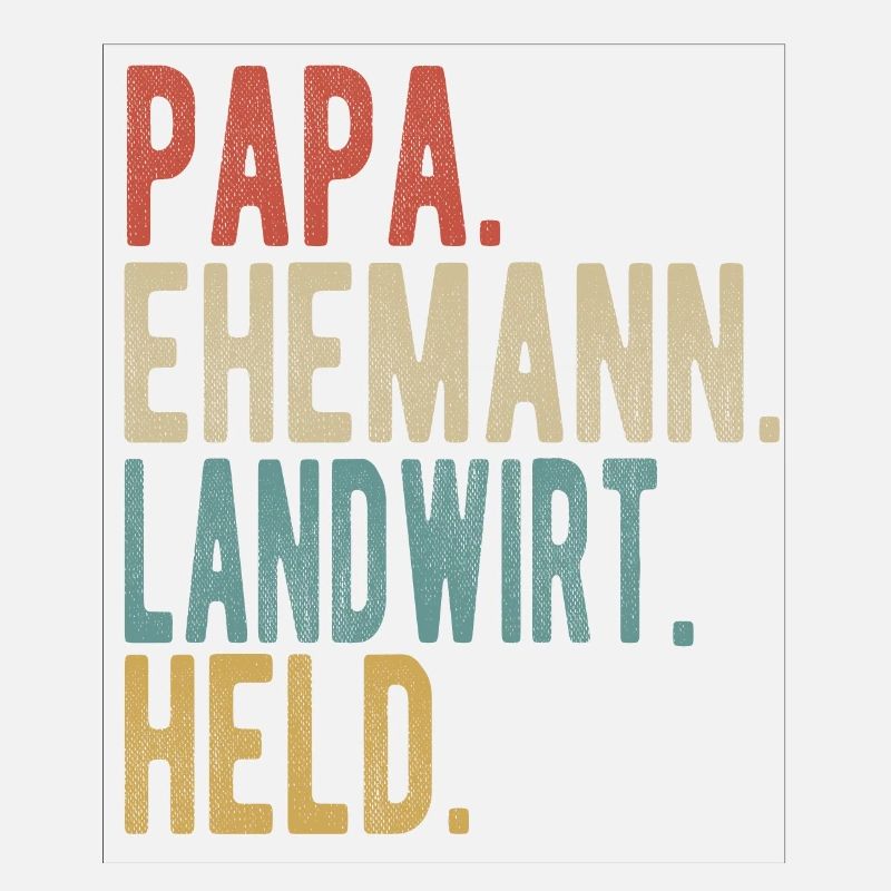 Landwirt Papa Ehemann Held