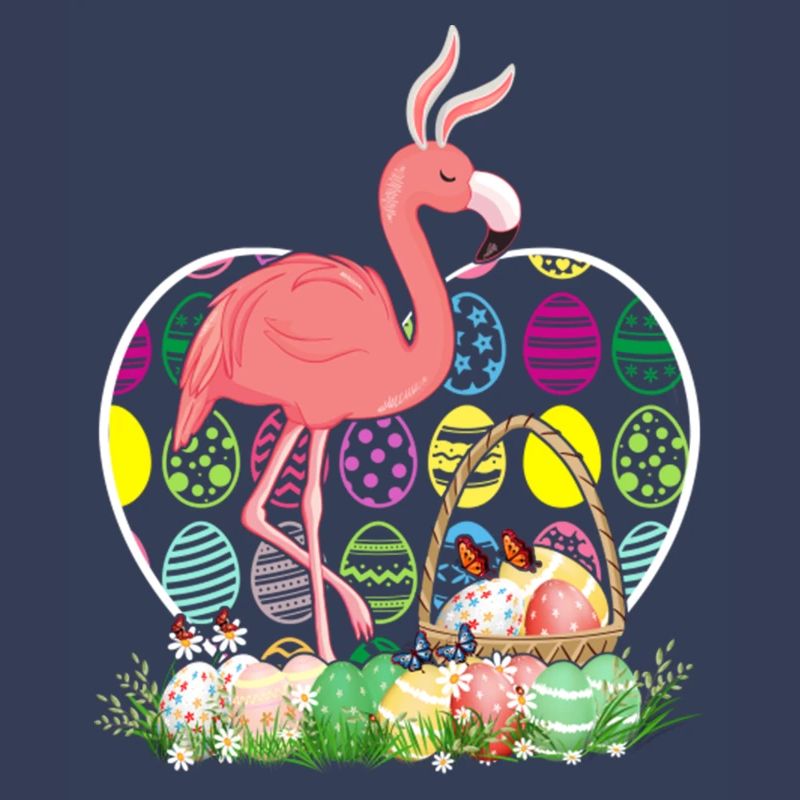 Flamingo Easter Eggs Funny Easter Day Eggs Hunters