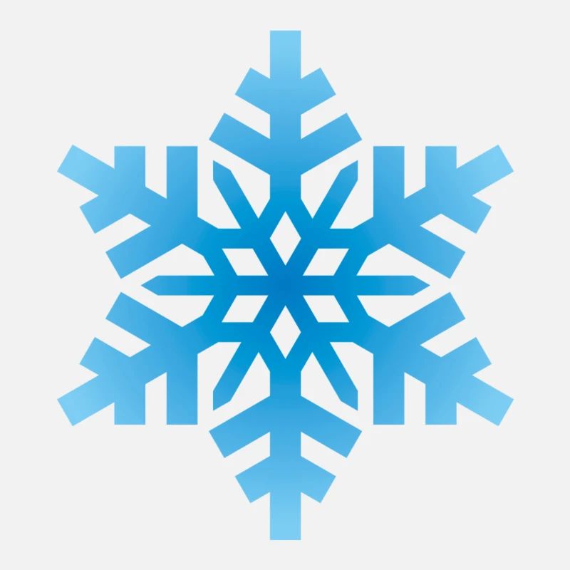 Flocon de neige bleu clair