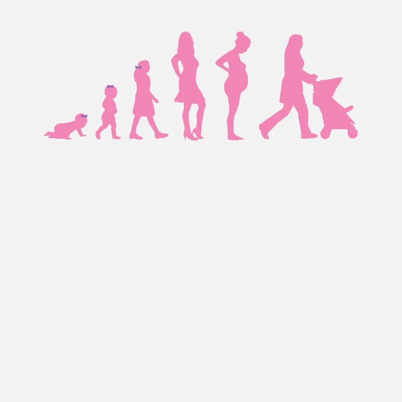 Evolution - Frau - Lustig - Geschenk - Kind