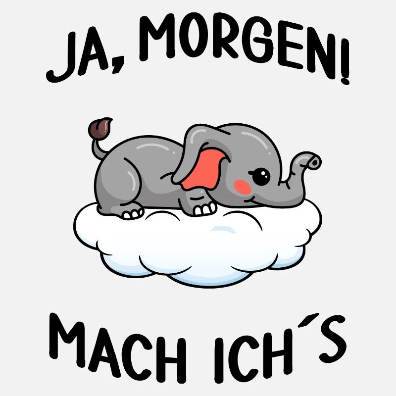 Elefant chillt Mittagsschlaf Pausemodus Feierabend