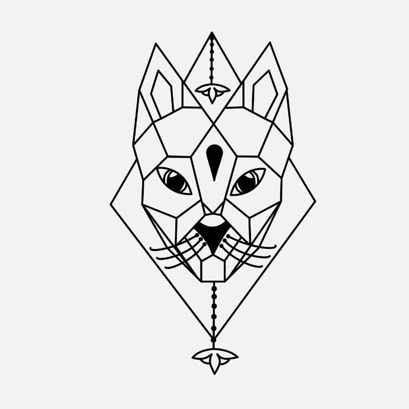 A cat drawn as a geometry
