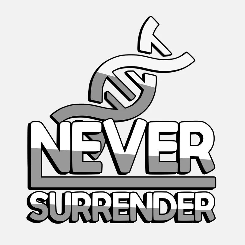 NEVER SURRENDER (Weiß) + DNA - Gaming