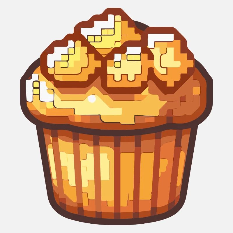 Cupkake Pixel Symbol Torte