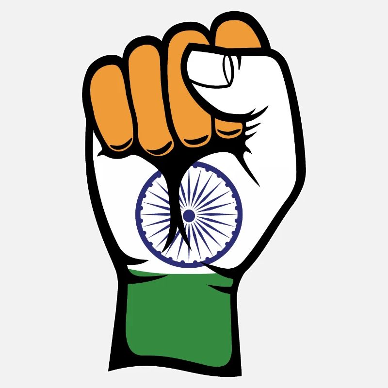 Poing du drapeau de l’Inde