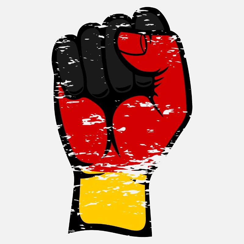Poing de drapeau de l’Allemagne utilisé