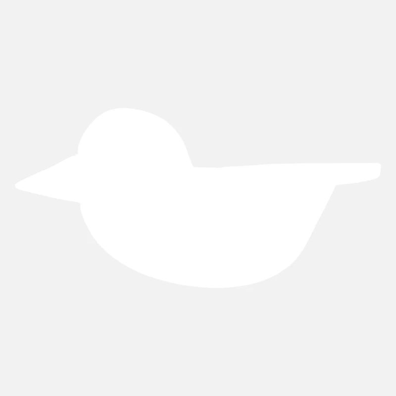Duck Shape Bird Flying Animal Symbol
