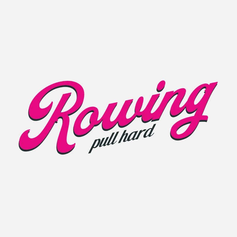 Rowing Pull Hard Rudern Ruderer Ruderin
