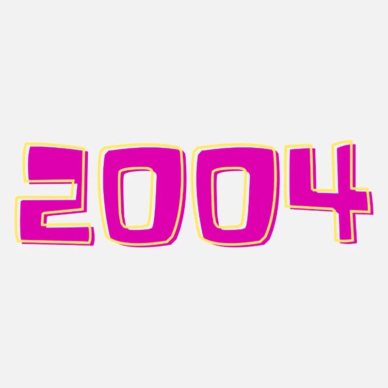 Année 2004 rose et jaune