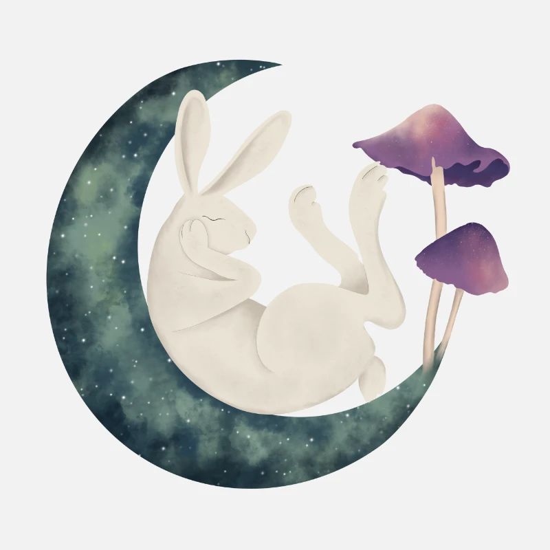 Lapin sur la lune