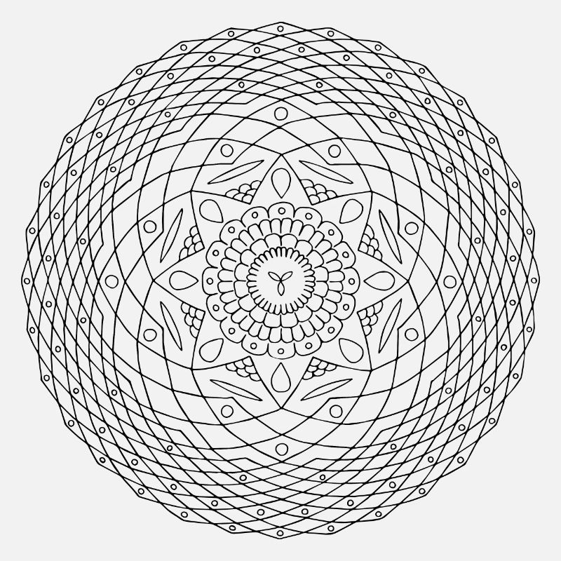 Faceted flower - Mandala made with Love