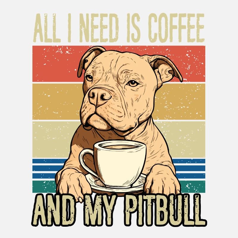Le café et mon pitbull