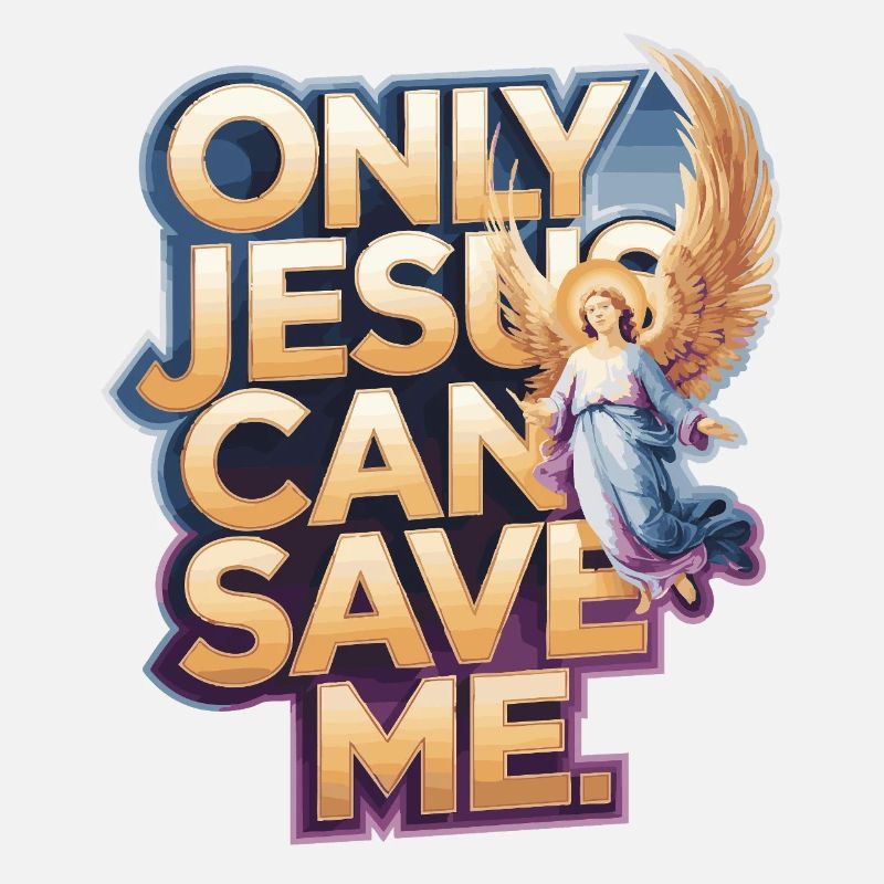 Only Jesus can save me christliches Design