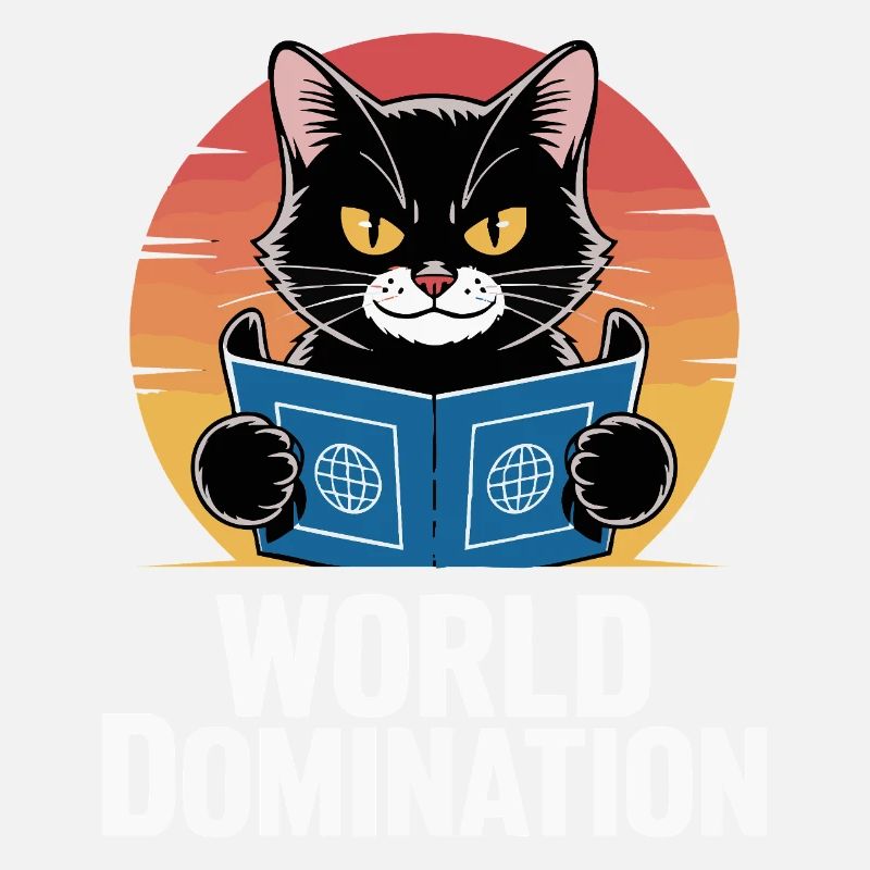 World domination – cat with big plans