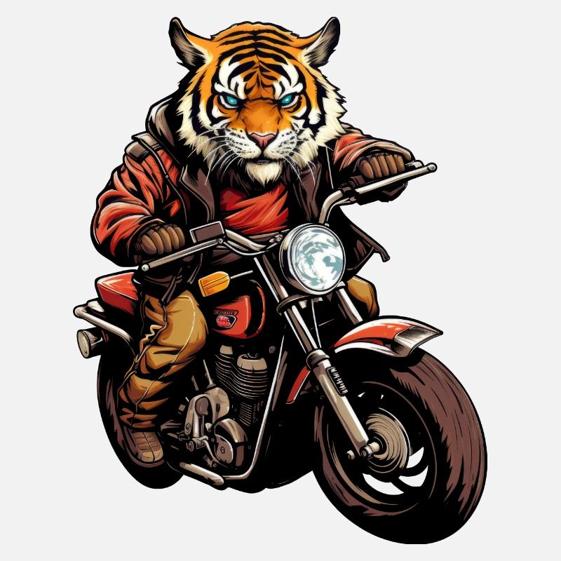 Tiger Motorcycle / Motorcyclist Tiger