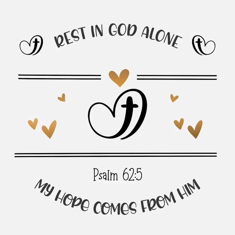 Christliches Design Ruhe in Gott