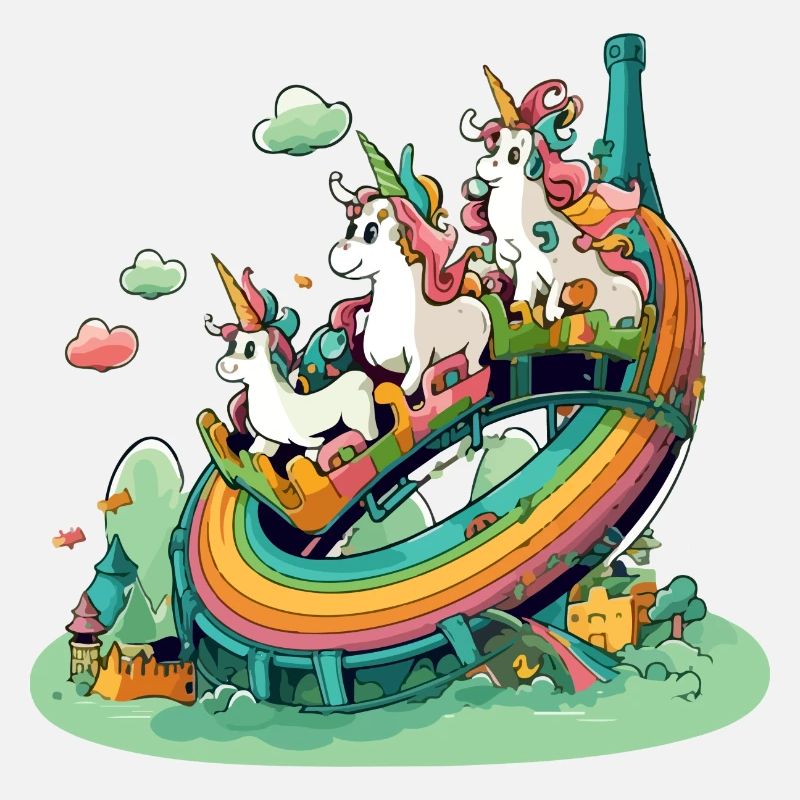Einhörner im Regenbogenland