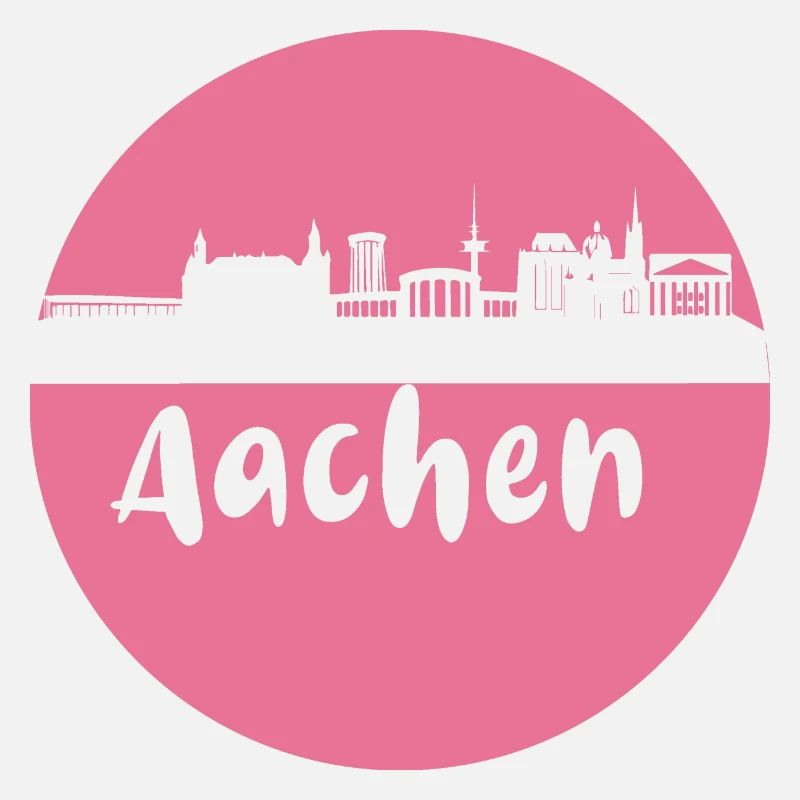scherenschnitt,aachen,rosa,stadt,skyline
