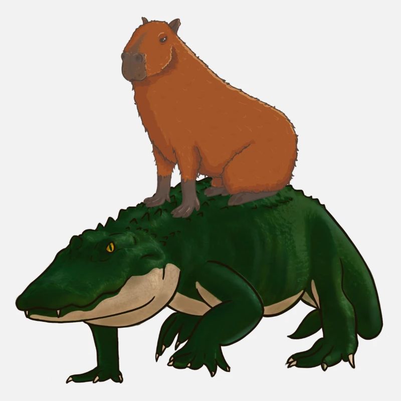 Capybara Crocodile
