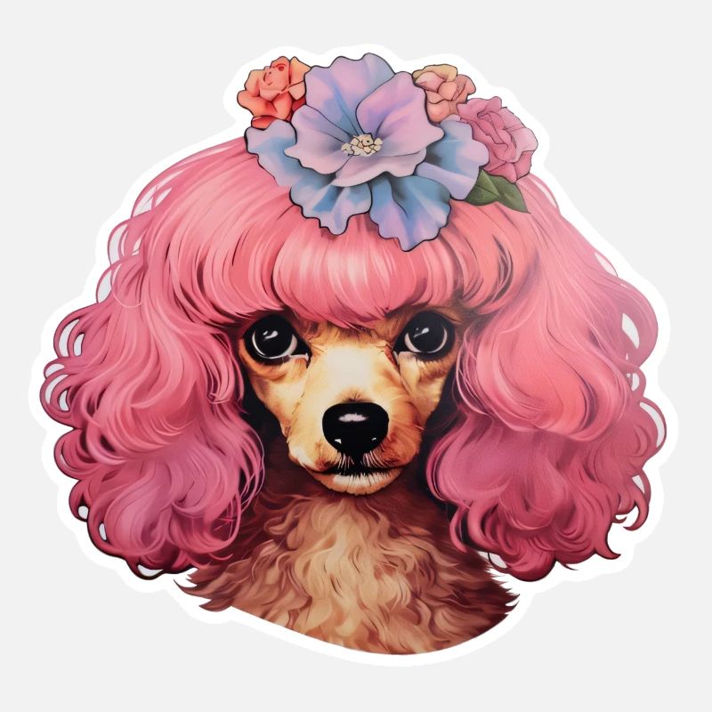 Caniche décoré