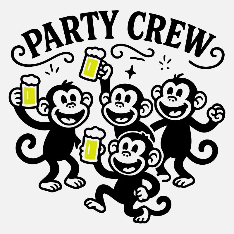 Party Crew Affe Bier