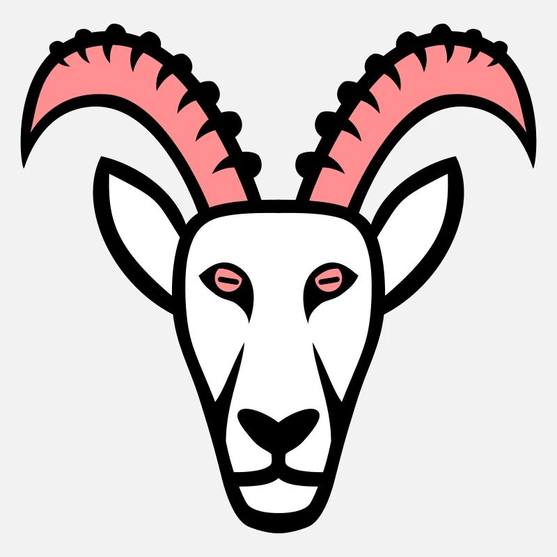 Steinbock Maskottchen Logo