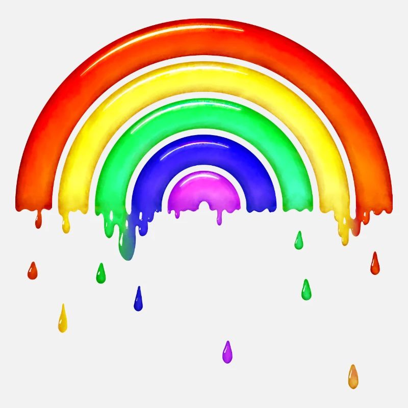 Verre rétro arc-en-ciel