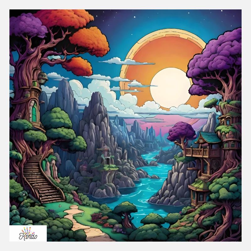 Comic world dreamscape