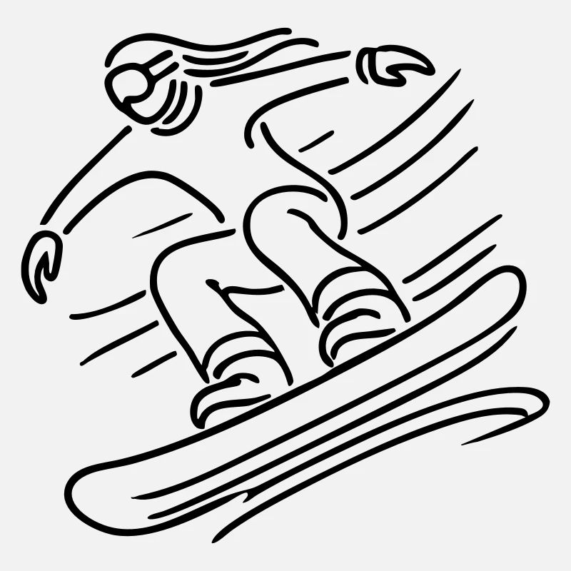Snowboarder Snowboard