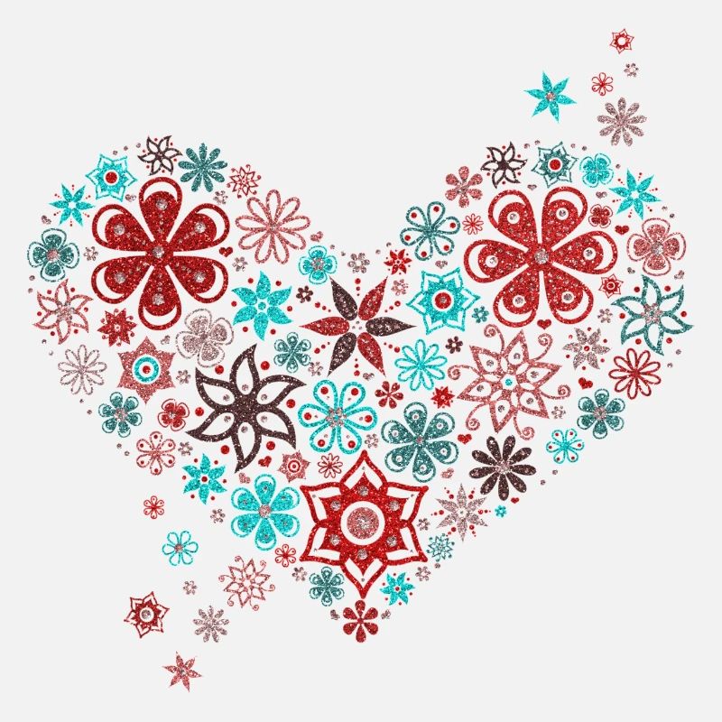 Frühling Blumen Herz Sommer Liebe Valentinstag Fun