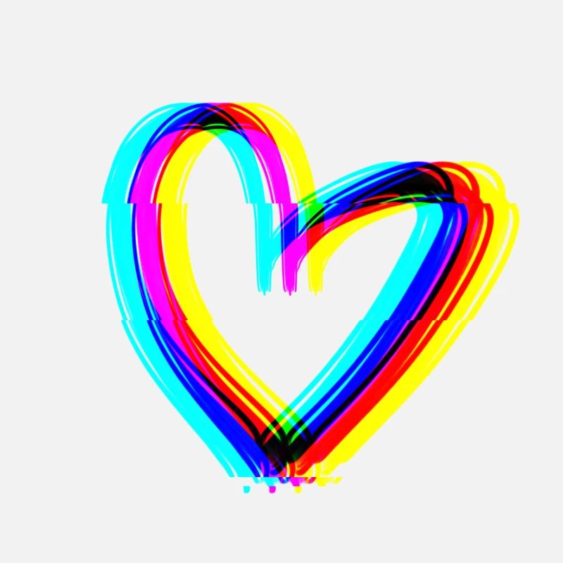 herz effekt 3d symbol liebe