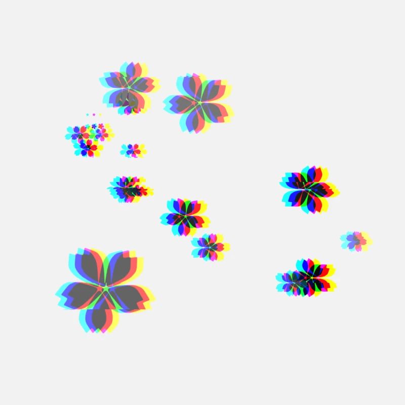 blumen 3d effekt blume symbol