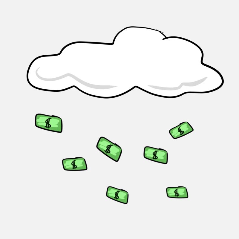 Argent pluie nuage ciel richesse