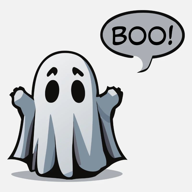 Spooky Ghostly Boo! - Spooky ghost design