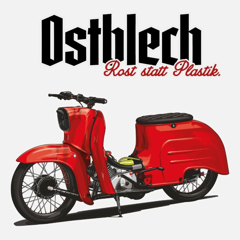 Schwalbe (rot / Ostblech) // Illustration