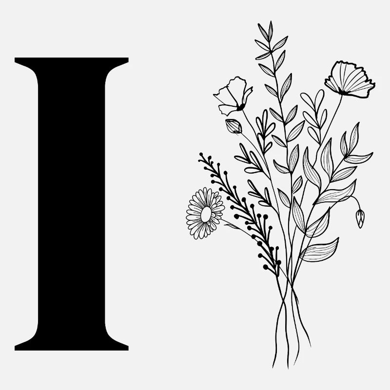 Minimalistische Blumen