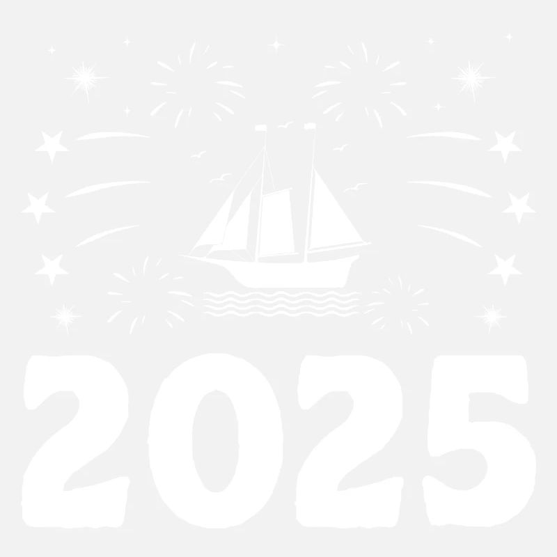 New Year Theme Paddle Boat