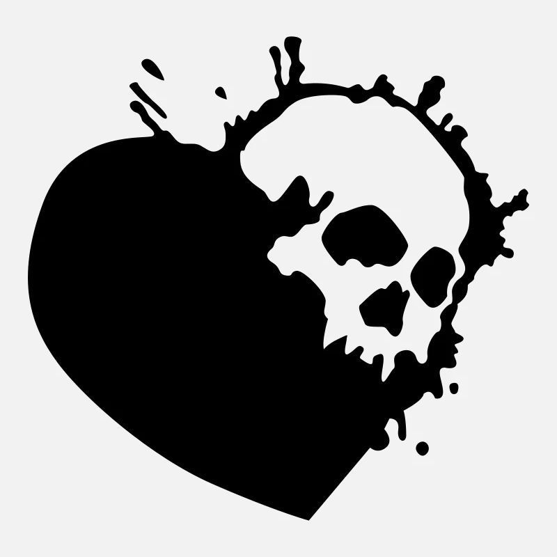 skull heart