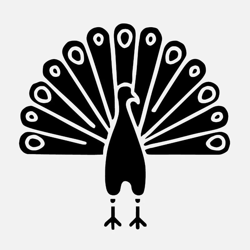 Symbol eines indischen Pfaus, Kultur Indiens